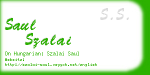 saul szalai business card